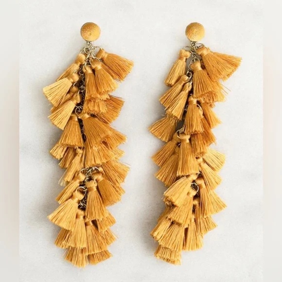 Joyfolie Jewelry - JOYFOLIE Barcelona Earrings in Ochre Dangling yellow NWT
